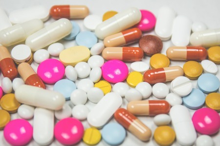 Tablets image used on antibiotics and bowel cancer article