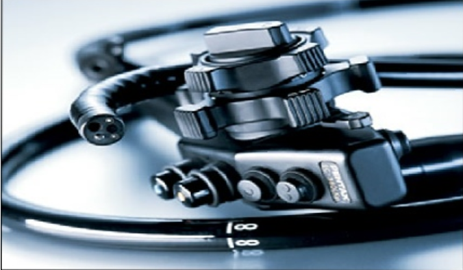 High definition Pentax colonoscope used for colonoscopy at Glasgow Colorectal Centre